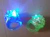 DHL Fedex Spedizione gratuita Nuovo arrivo Cool Led Light Up Lampeggiante Bubble Ring Rave Party Lampeggiante Soft Jelly Glow, 500 pz / lotto