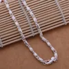 Cena fabryczna 925 Sterling Silver Plated Chain Naszyjnik Cool Moda Design Męska Biżuteria Najwyższej Jakości Darmowa Wysyłka