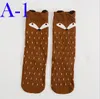 Jambières d'animaux de dessin animé unisexe 2017, chaussettes hautes Totoro Panda Fox pour bébés filles et garçons, chaussettes mignonnes à rayures pour genouillères 5437471