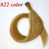 Extensions de cheveux humains pré-collés I Tip 50g 50Strands 18 20 22 24 pouces cheveux humains indiens brésiliens droits