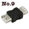 Gratis verzending Goede kwaliteit USB een vrouw tot een vrouwelijke genderwisselaar USB 2.0-adapter 100pcs / lot