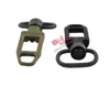 Tactical Quick Release Picatinny Rail QD 1.25'' Sling Loop con attacco girevole Mount Nessuna interferenza Black/Dark Earth