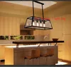 American Loft retro industrial bar lights Nordic creative restaurant bar living room lights personalized glass chandeliers