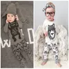 2015 neue kinder herbst baumwolle wenig monster cartoon outfits set langarm t shirt + hosen 2 stück sets 2 design baby pyjamas cy2955