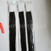 Pre Bonded Stick I Tips Brasilianska Human Hair Extensions 100G 100Strands 18 20 22 24INCH # 1B / OFF Svart Indiska Hårprodukter