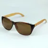 Vintage Mens Sport Sunglasses Designer Wood Sun Glasses Round Frame Cool Black Eyewear 4 Colors 12pcs lot