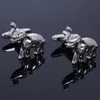 Gemelli dal design classico con elefante per uomo Gemello in rame Gemello da sposa Miglior regalo per uomo Gioielli di moda Wish_team W255