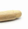 2017 nueva forma de bala portátil retráctil pipa de madera para fumar