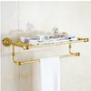 Luxury Oil Rubbed Bronze Bathroom Towel Shelf Towel Rack Holder Exquisite Carved Base6743744