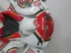 ABS Full Fairing Kit för Suzuki GSXR600 GSXR750 1996 1997 1998 1999 2000 GSXR 600 750 96-00 Vit Röd Lucky Strike Fairings GB7