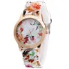 Orologi alla moda per donna Ginevra Luxury Flower Casual Dress Ladies Orologio da polso Blossom Dial Orologio da uomo in lega