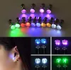 Um par Levina Up LED Aço Inoxidável Brincos Studs Brilho Brincos Dance Party Acessórios para Xmas Ano Novo Homens Mulheres Venda Frete Grátis