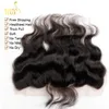 Kant Frontale Sluiting 8A Maleisische Indiase Peruviaanse Cambodjaanse Braziliaanse Virgin Menselijk Haar Body Wave Sluitingen Gebleekte Knots Oor tot Ear 13x4 in