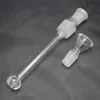 Dwukomorowe szklane bongo do fajek wodnych z odłączaną głowicą prysznicową