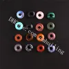 10*4mm Mixed Random Color Natural Mineral Rock Quartz Crystal Beads Charm Drilled Hole Stone Beads Loose Spacer Bead for DIY Jewelry Making