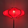 Chinese Style Lantern Dining Room Pendant Lamp Fabric Lampshade Chinatown Restaurant Hanging Lights Retro Living Parlor Drop Light260A