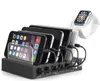 Cell Phone Chargers 6 Port USB Charging Station Desktop Charing Stand Organizer Fits Most USB-charged Devices