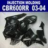 LOW!Injection Molding all black set for HONDA CBR 600RR fairing 2003 2004 cbr600rr 03 04 body repair parts AOVF