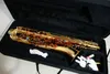 Оптовая- сделанная в Китае Новая бесплатная доставка Золото Золото Марк MK Low Bari Baritone Sax Saxophone