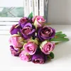 Silk Rose Flowers 12 stuks Bridal Wedding Bouquets Wedding Tafel Center Display Roses Artificial Flowers Silk Rosefloyd Rose Body3318007