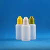 100 Sets 30ml (1 OZ) Plastic Dropper Bottles With CHILD Proof Caps & Tips Safety Design No Leak LDPE Pack Store Liquid 30 mL