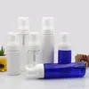 Dispenser di schiuma da 200 ml Bottiglie di sapone per pompa 3 colori Piatto liquido ricaricabile Mano Corpo Schiuma di sapone Bottiglia da viaggio