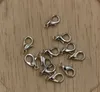 500st Tibetan Silver Alloy Lobster Hooks End Connector Clasps för smycken som gör fynd Halsband armband DIY örhängen leveranser