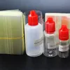 Rensa PVC-värmekrympfilm för 10 ml 15 ml 30 ml 50ml E-flytande dropperflaskor Värmekrympfönster Tätningar E-Juice Bottle Sleeve Label
