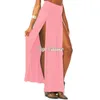 4 цвета, оптовая продажа, 2014, новые популярные тенденции, высокая талия, длинная сексуальная женская юбка-макси с двойным разрезом, 18579