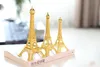 2015 New Gold Paris 3D modèle de tour Eiffel en alliage Tour Eiffel en métal souvenir centre de table table de mariage (100 * 100 * 250mm)