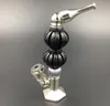 Pipe à fumer en gros quatre couleurs double boule petite pipe, bong en verre en gros, livraison aléatoire de couleur, livraison gratuite, grand mieux