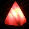 Salt Lamp Table Desk Lamp Night Light Pyramid Crystal Rock Wooden Lamp Bedroom Adornment Home Room Decor Crafts Ornaments Gift LLF9922365