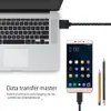 Micro USB-kabel S8 S7 Höghastighet Nylonflätat kablar Laddningstyp C Synkroniseringsdata Slitstark 3FT 6FT 10FT Nylonvävda sladdar