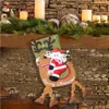 Santa Claus snö man xmas stocking julgran prydnad kreativ hängande strumpor presentpåse 19 tum