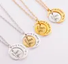 7Styles je t'aime à la lune et au dos collier fermoir à homard pendentif chaud colliers bijoux de mode