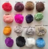 Pompons en fourrure de lapin de 6 cm accessoires de balle Pom Poms ronds de différentes couleurs 50pcs par lot livraison rapidement gratuite Fedex DHL