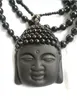 pendentifs bouddha en jade noir