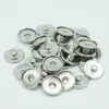 MIN BESTÄLLNING 100PCS 18mm DIY Clasps Ginger Snap Base Utbytbara tillbehör för smycken Snaps Buttons Base