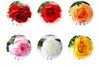 48pcs Rose Flowers For Wedding Artificial Flower Real Touch Roses Fall Vivid Fake Leaf Wedding Bouquet Home Decoration Party Accessory Flore