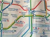 Nytt märke London tunnelbana Tube Map Pattern Dusch gardin Vattentät Förhindra mögel Halloween Fabric Gardiner för badrummet