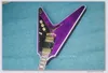 Customized Purple Flying V Shaped Electric Guitar withThe Whole2017 New Brand the Mahogany Body and NeckCan be Customized9236510