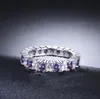 2017 neue Ankunft Ganze choucong Frauen Mode Schmuck 925 Sterling Silber Amethyst CZ Diamant Party Klassische Lady039s Band R4451318