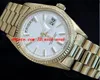 ساعة Wristwatch الفاخرة الجديدة بيع الرجال الميكانيكية أوتوماتيكية الساعة 18KT الذهب الأصفر Watch W White Stick Dial 1803 MEN SPO233X