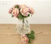 Künstliche Rosen-Seiden-Handwerksblumen im Großhandel, die sich echt anfühlen, für Hochzeit, Weihnachten, Raumdekoration, Hochzeit, Zuhause, dekorative Blume HR010