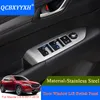 QCBXYYXH 4 pièces décorations internes autocollants ABS style de voiture pour Mazda CX-5 2017 2018 voiture porte lève-vitre interrupteur panneau paillettes