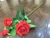 3 Têtes De Fleurs Rose Fleurs Bouquet Artificielle Real Touch Fleurs Mur De Mariage Bouquet De Mariage Maison De Mariage Anniversaire Décoration DIY