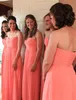 2016 Chiffon Sweetheart Cheap Long Bridesmaid Dresses Simple Floor Length Plus Size Wedding Party Dresses Under 100