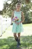 2020 w stylu wiejskim krótkie koronkowe sukienki druhny mieszana formalna sukienka dla młodszych i dorosłych Druhna Druhna Wedding Part9001078