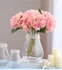 Kunstmatige Hydrangea hortensia Bloem Home Party Decoratieve bloemen Goede kwaliteit Zijde handgemaakte bloem SF018