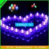 Kleurrijke LED-theelicht Dompelbare Kaars Lamp Licht Wit Waterdichte Kaarsen Lichten Batterij Operated Wedding Birthday Party Xmas Decoration